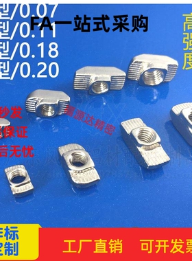 T型螺母AHC21-206/308/4010/408/G306/G408-M4/M5/M6/M8替怡和达