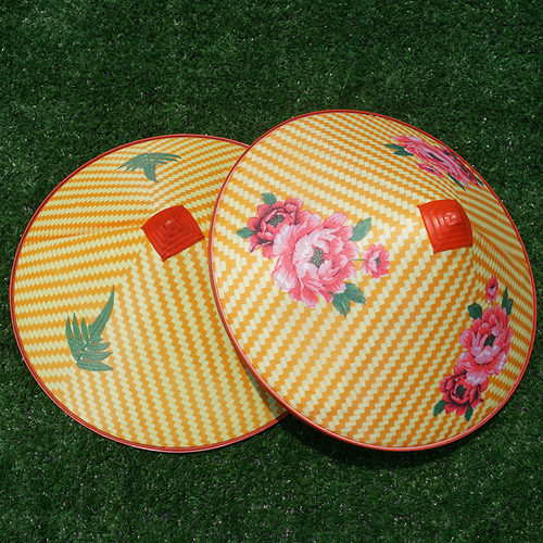 防雨防晒三叶塑料农民斗笠草帽