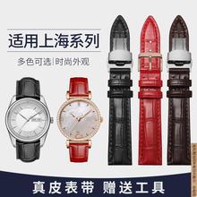 原厂代用老上海牌手表带真皮表链国民大都会男女鳄鱼纹配件