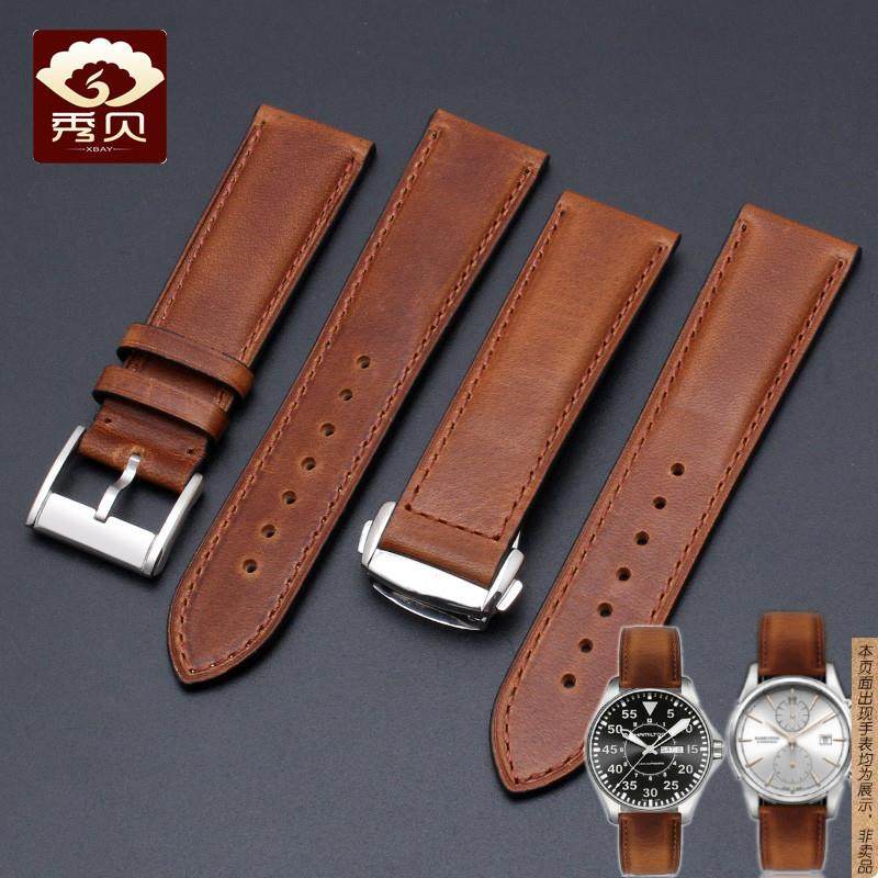 原厂代用汉密尔顿真皮手表带美国经典卡其航空爵士系列汉米尔顿配