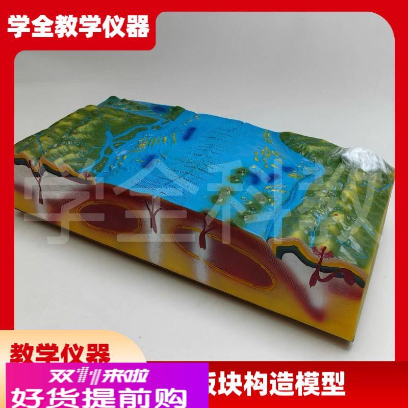 板块构造及地表形态模型J34019地质地壳运动模型初中地理教学仪器