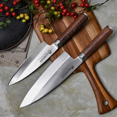 出刃刺身鱼头刀开宰鱼用刀右手单开刃德国钢木柄剁鱼日式 料理刀具