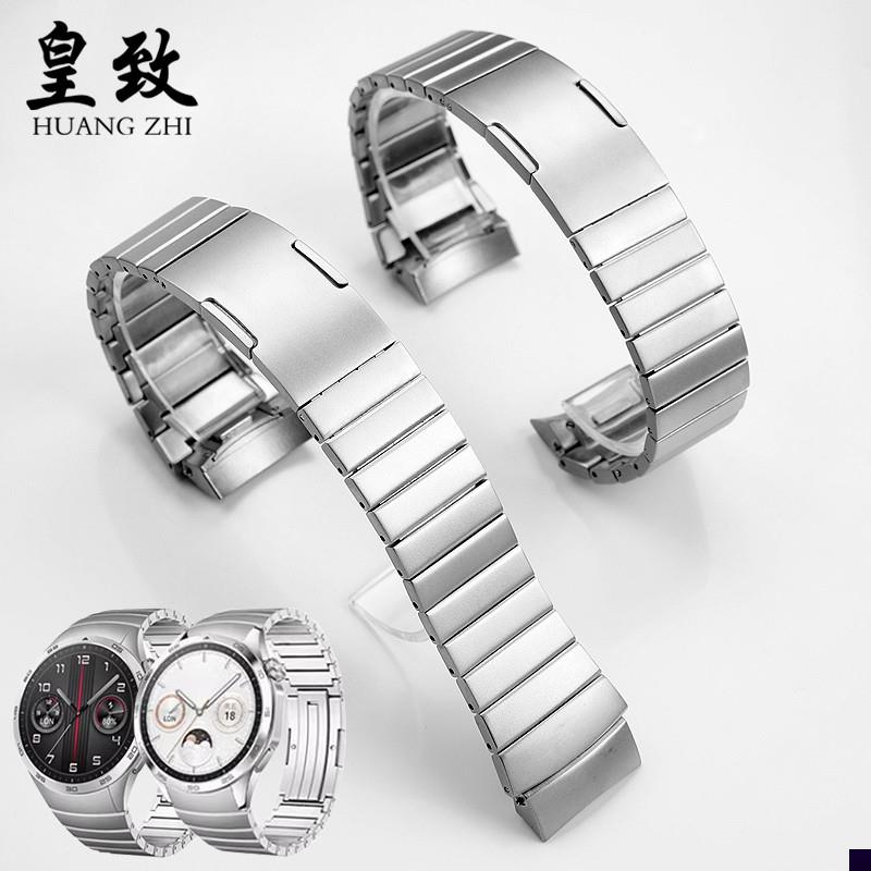 适用于华为手表watchGT4实心精钢手表带gt4金属钢带配件22mm男46m图片