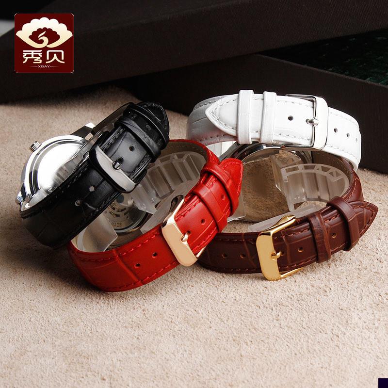 适用于手表配件男女手表带天王海鸥卡西欧天梭浪琴表带