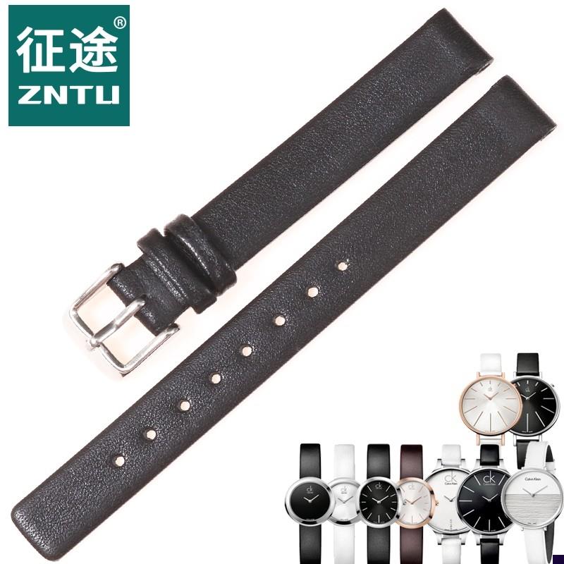 适配CK真皮表带dK7A231/K7A236/K3P231/K3P236牛皮手表带12/14mm