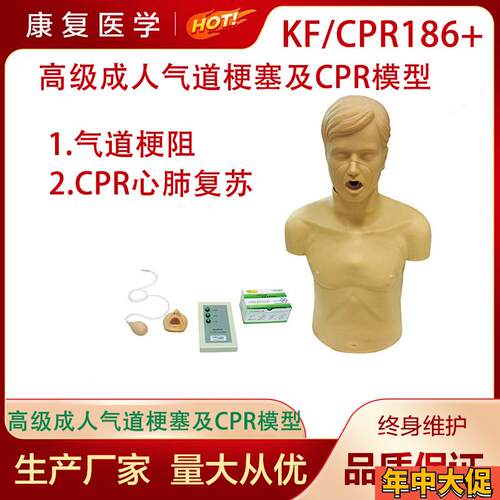 高级成人气道梗塞及CPR模型成人海氏急救模型成人海.姆立克模型