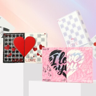 【心动表白信号】瑜慈花切扑克牌魔术练习牌黑芯纸高颜值情人节