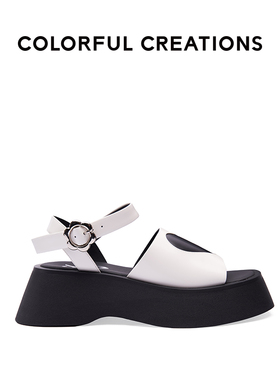 Colorful Creations设计师品牌22新款厚底凉鞋设计感小众舒适百搭