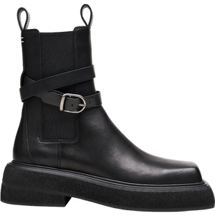 Colorful Creations设计师品牌2022秋冬新款厚底切尔西靴真皮短靴