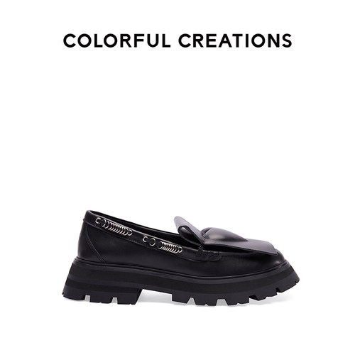 Colorful Creations设计师原创 春款黑桃系列厚底乐福鞋 - 封面