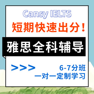 雅思全科全程班 一对一定制备考计划 听力阅读写作网课