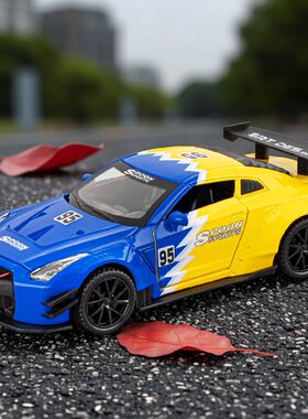 车致1:32尼桑GTRR35合金战神跑车模型仿真东瀛战车男孩生日礼物车
