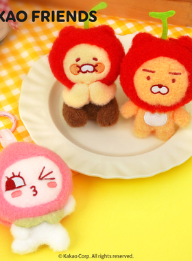 kakao friends毛绒香味挂件水果系列Ryan樱桃桃子扩香毛绒钥匙扣