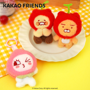 kakao friends毛绒香味挂件水果系列Ryan樱桃桃子扩香毛绒钥匙扣
