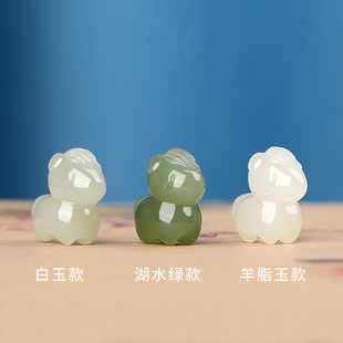 和田玉十二生肖马吊坠男款马到成功玉挂件女款马上发财玉石项坠
