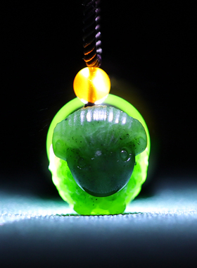 涵怡男女和田玉生肖羊吊坠