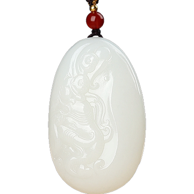 涵怡和田玉羊脂玉封侯拜相挂件