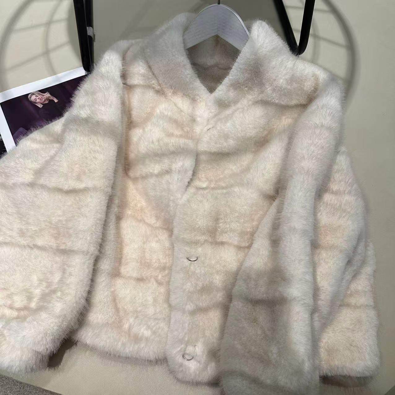 冬款立领环保皮草毛毛外套女百搭时尚韩系保暖百搭宽松短款上衣,女装/女士精品,皮草,淘宝优惠券,粉丝福利购,淘宝优惠卷