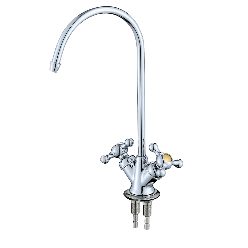 家用净水器直饮水龙头细水嘴2分鹅颈304不锈钢饮水机厨房双出水纯