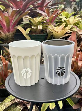 花烛秋海棠龟背竹热植专用花盆自吸水花盆套盆组合懒人盆水培A+10