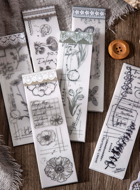 Dimi 30 Sheets Vintage Sulfuric Acid Paper Memo Pads for