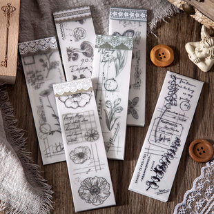 Dimi 30 Sheets Vintage Sulfuric Acid Paper Memo Pads for