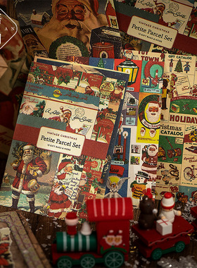 60pcs/lot Memo Pads Material Paper Nostalgic Christmas Junk