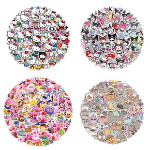 100pcs Sanrio Stickers Hello Kitty Sticker Cute Sticker