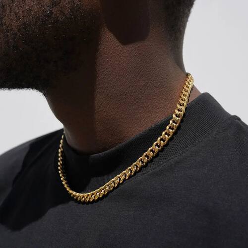 3-11MM Classic Cuban Chain Necklace for Men Women,Silver