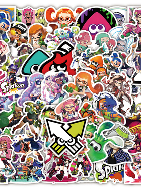2023 50PCS Game Splatoon Cartoon Waterproof Stickers DIY
