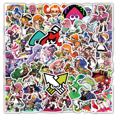 2023 50PCS Game Splatoon Cartoon Waterproof Stickers DIY
