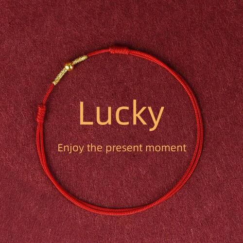 Fashion Simple Lucky Red Bracelets for Women and Men