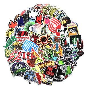 100pcs cool skateboard fashion Stickers For Suitcase