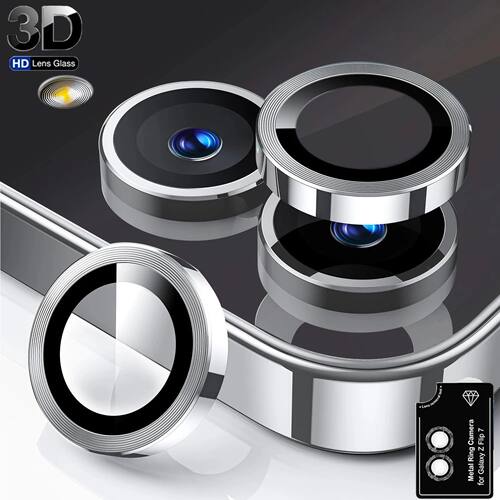 Ultra HD Metal Ring Camera Case For Samsung Galaxy Z Flip 7
