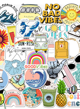 10/35PCS/ Set VSCO Vinyl Stickers Girl Essential Stuff for