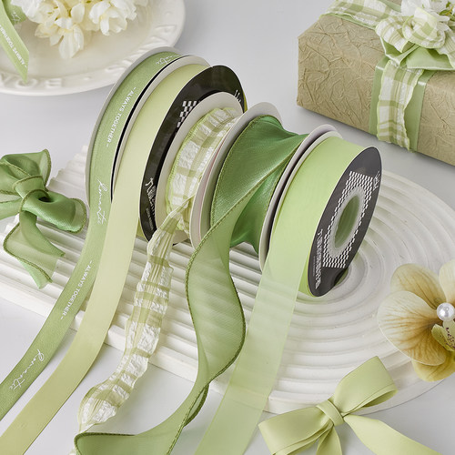 绿色系列丝带装饰彩带