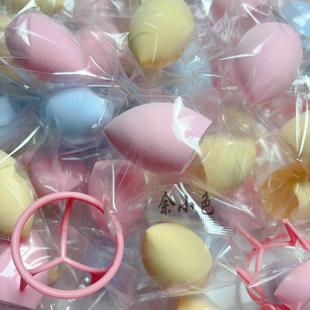 美妆蛋不吃粉品质粉扑化妆绵斜切彩妆蛋化妆棉干湿两用 独立袋装