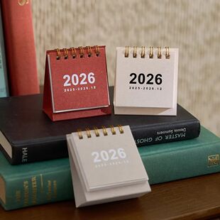 Desk Simple Mini Bound Creative Spiral Calendar 2026