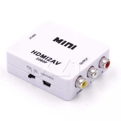 HDMI TO AV Scaler Adapter HD Video Composite Converter Box