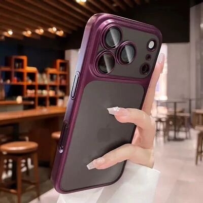 Transparent Electroplated Matte PC Phone Case For iPhone 18