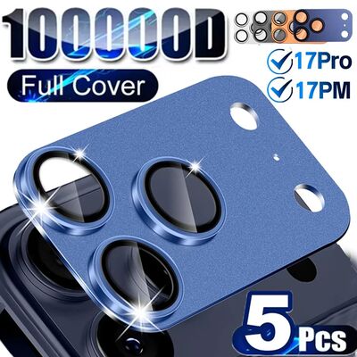 1/5pcs Armor Metal Ring Camera Lens Protector for IPhone 17