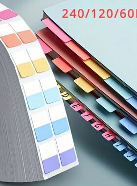 240/120/60PCS Multicolor Sticky Writable Repositionable