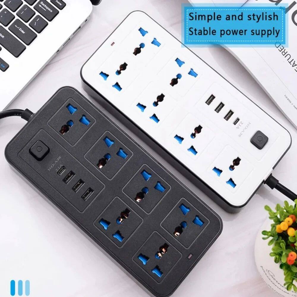 Power Multi Tap Universal Plug EU US UK Outlet Power Strip