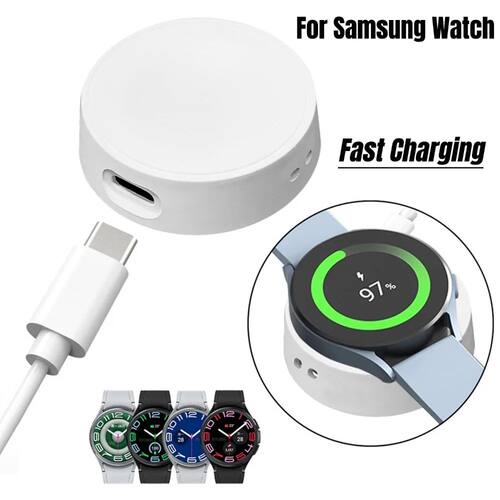 Portable Watch Wireless Charger Cable Type C Keychain for
