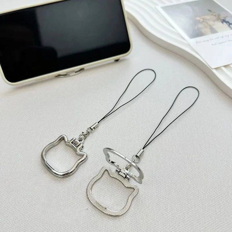 Mobile Phone Lanyard With Cat Shaped Pendant, Universal