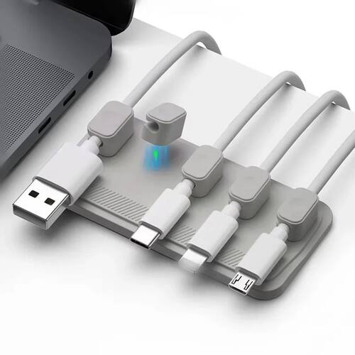 Magnetic Cable Management Holder Desktop Cable Clip