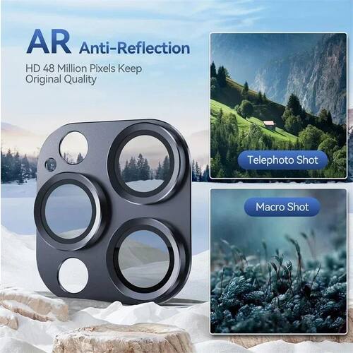 Original Metal Camera Lens Protector Glass For IPhone 14 15