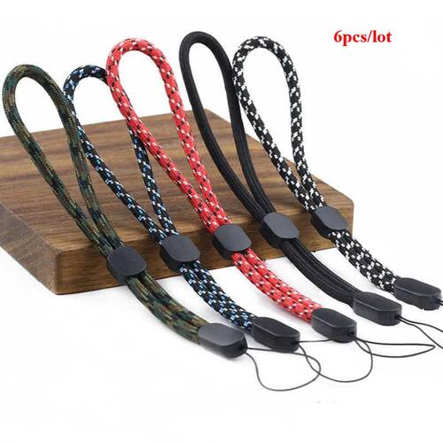 6pcs Universal Adjustable Short Mobile Phone Wrist Straps