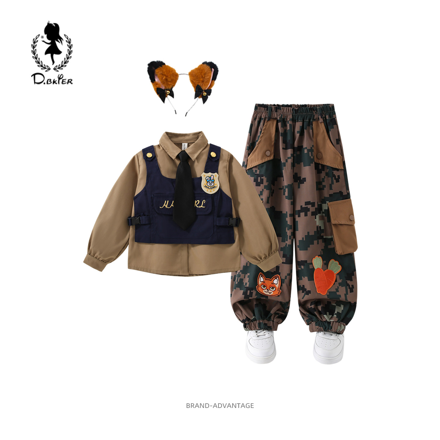 sesameclub男童尼克狐狸衣服套装