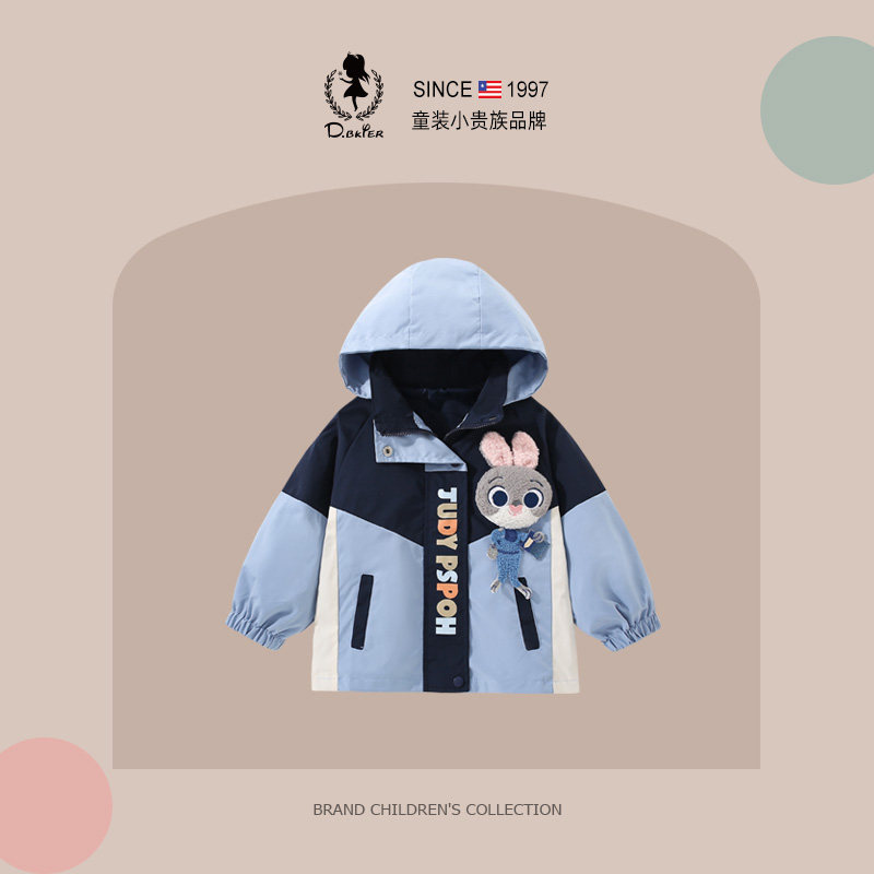 sesameclub女童外套秋冬季新款朱迪兔警官儿童衣服加绒加厚冲锋衣,童装/婴儿装/亲子装,普通外套,淘宝优惠券,粉丝福利购,淘宝优惠卷